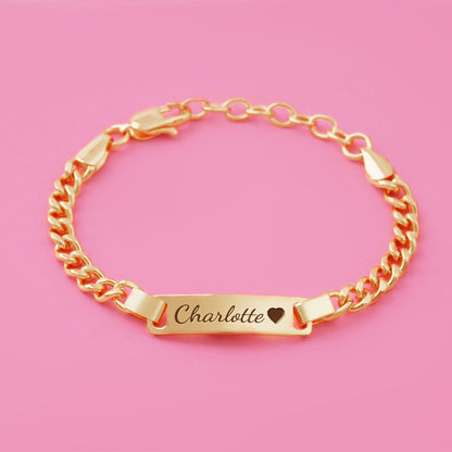 Pulsera personalizada con nombre de bebé