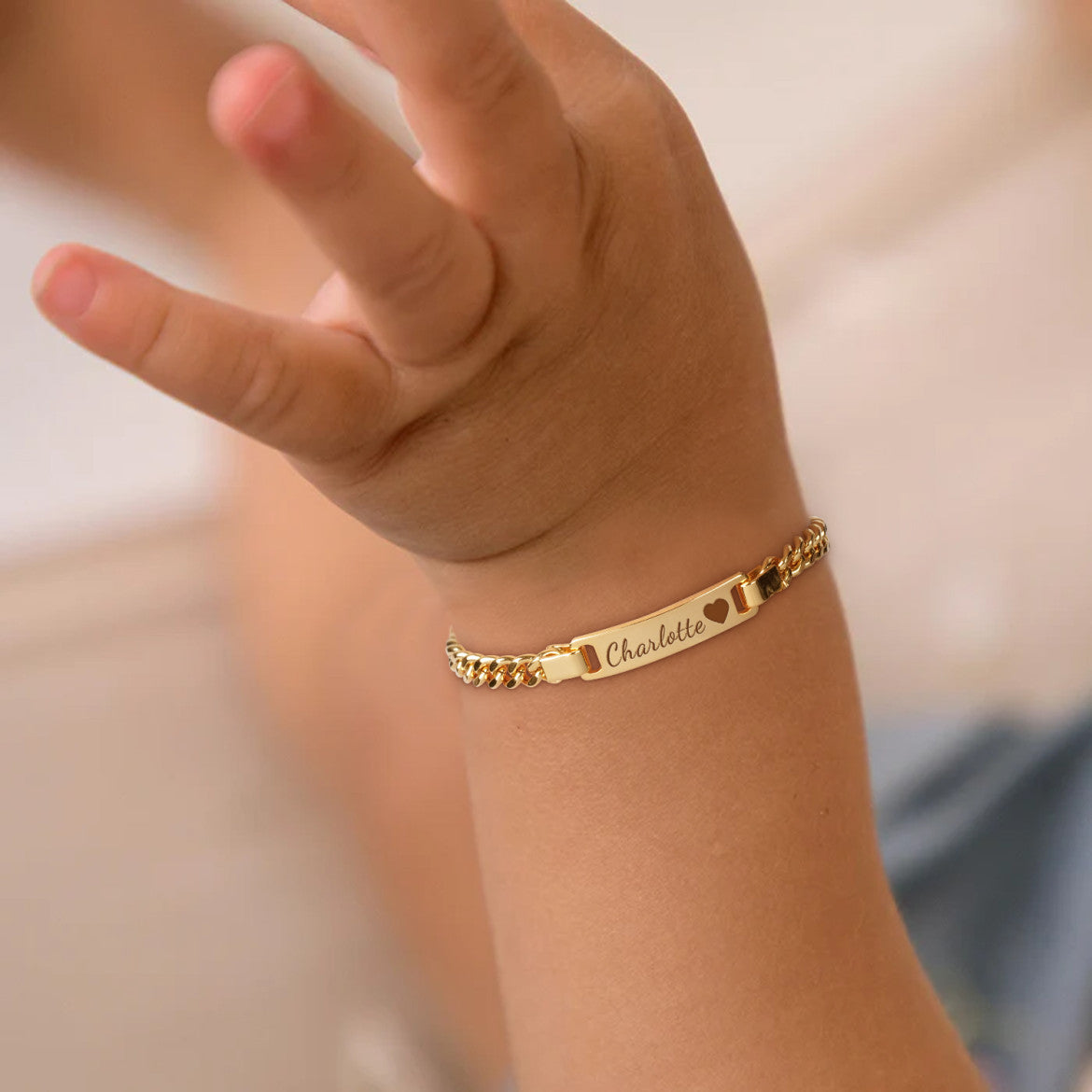 Pulsera personalizada con nombre de bebé